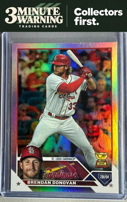 2023 Topps #584 Brendan Donovan Rainbow Foil