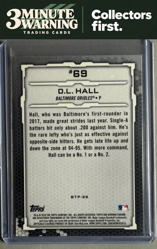 2019 Bowman #BTP-69 D.L. Hall Bowman Scouts' Top 100