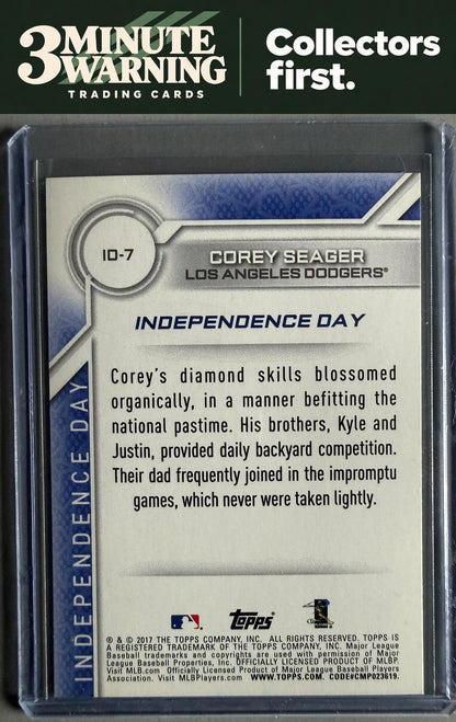 2017 Topps #ID-7 Corey Seager Independence Day