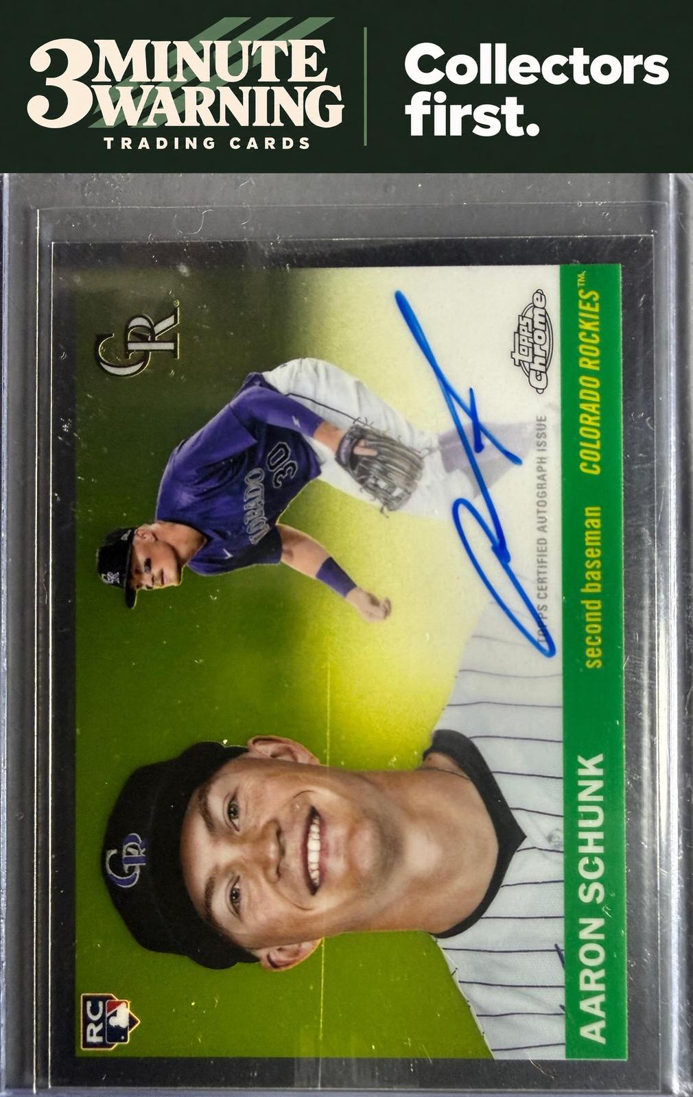 2025 Topps Chrome Platinum #CPA-AS Aaron Schunk Chrome Platinum Autographs