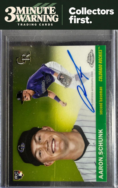 2025 Topps Chrome Platinum #CPA-AS Aaron Schunk Chrome Platinum Autographs